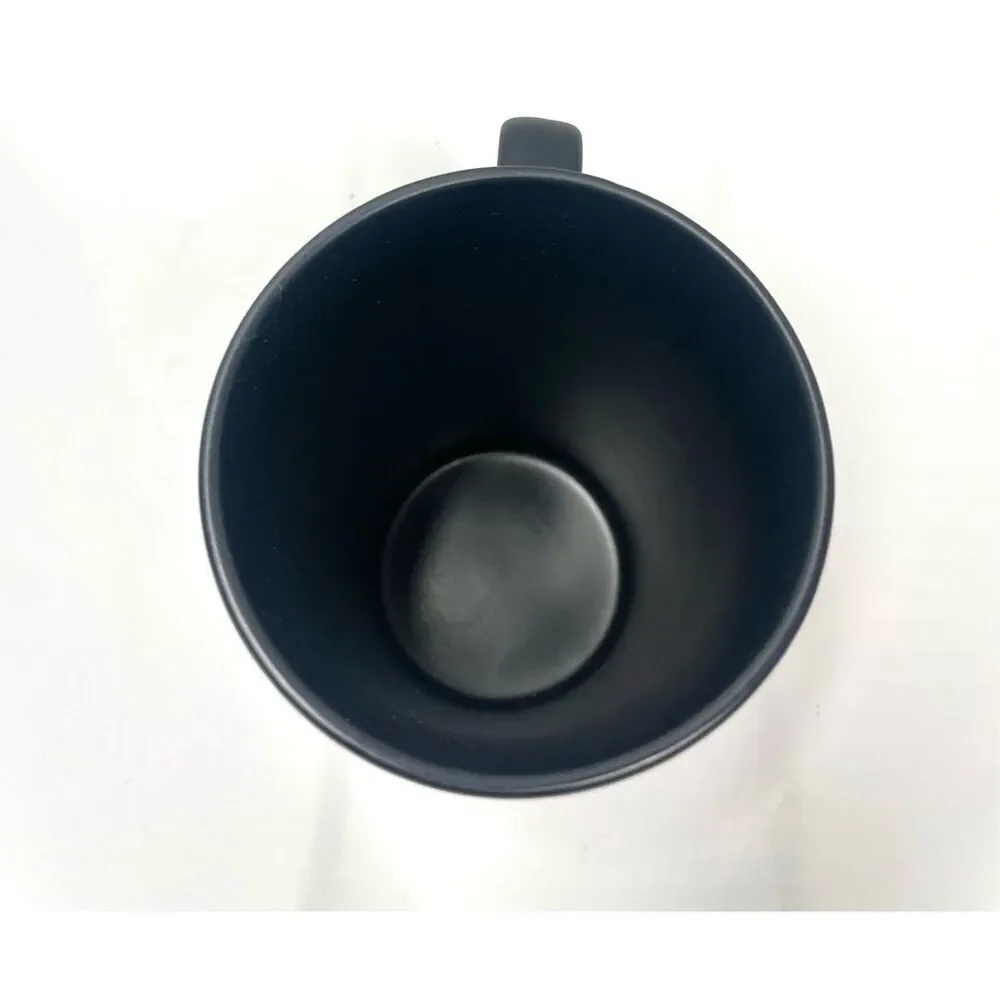 Starbucks World Globe Black Matte Tea Coffee Cup 16 fl oz New 2015
